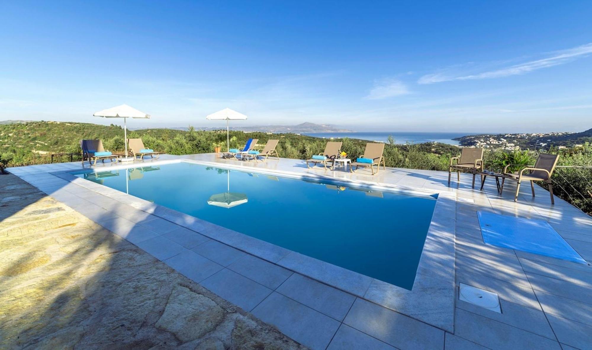 Villa Konstantinos Hilltop Vineyard Escape 阿尔米里达 外观 照片