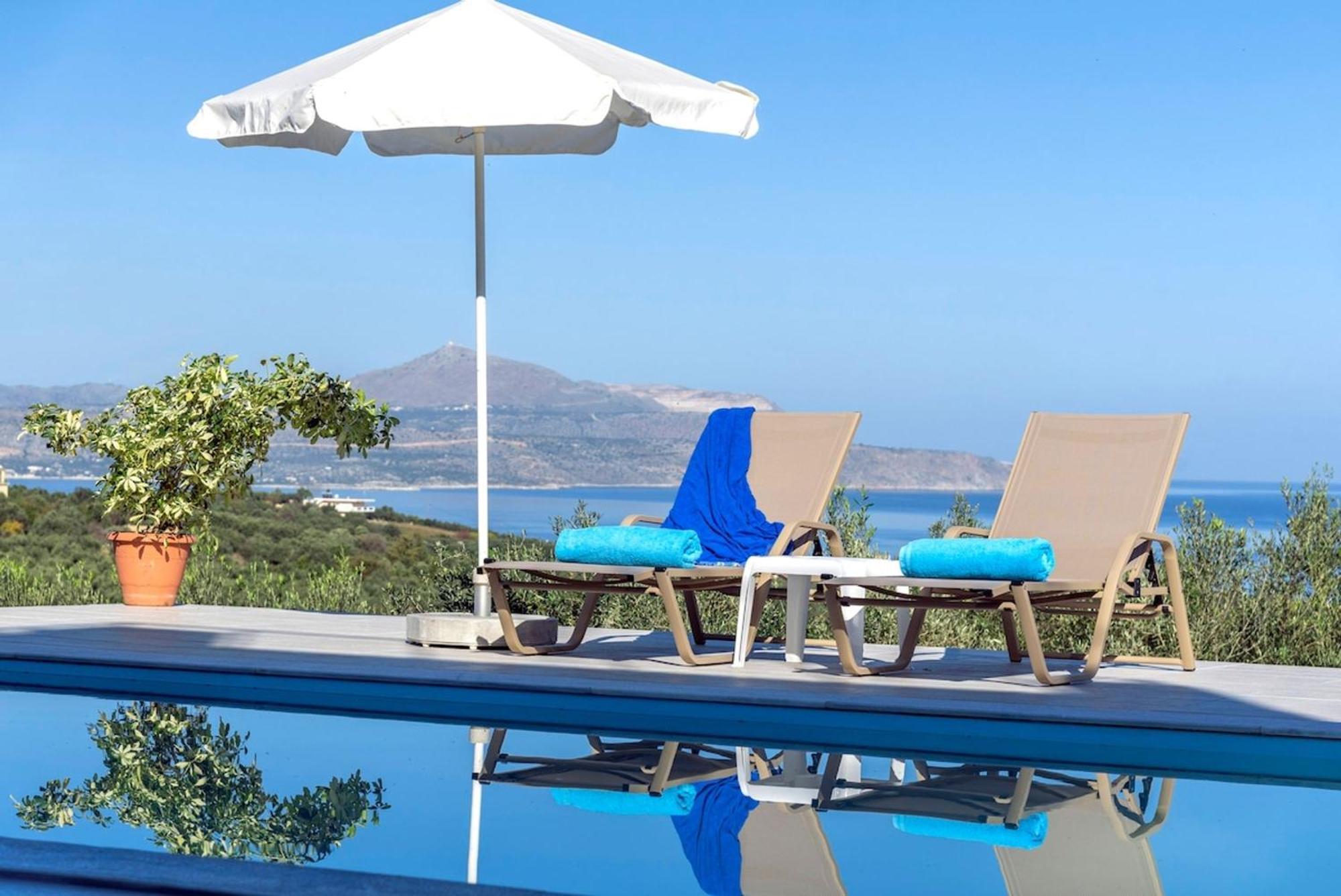 Villa Konstantinos Hilltop Vineyard Escape 阿尔米里达 外观 照片