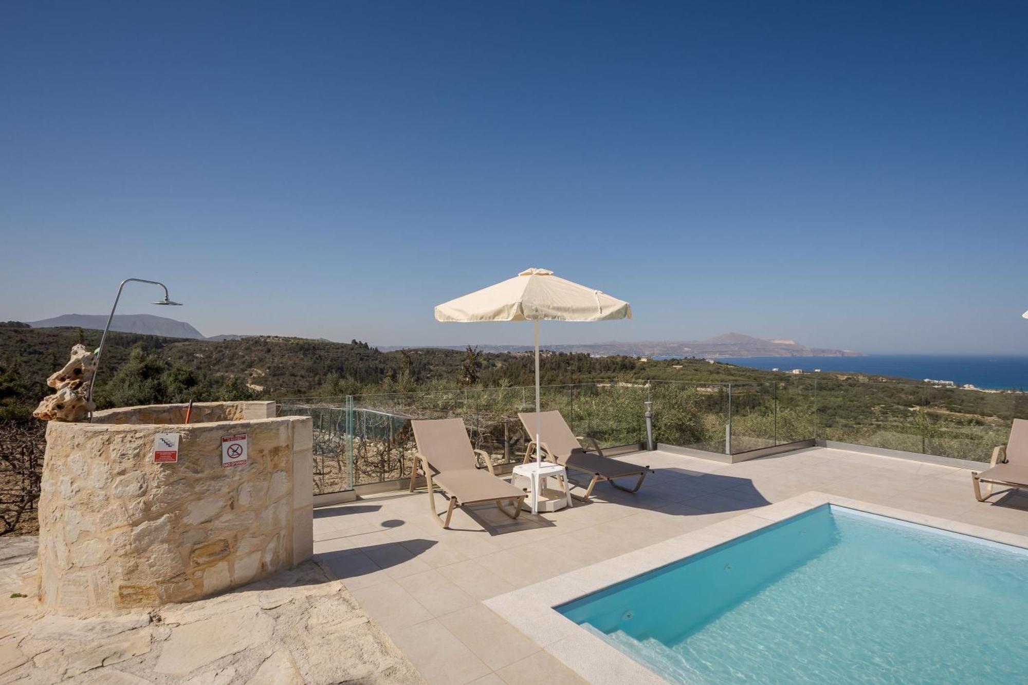 Villa Konstantinos Hilltop Vineyard Escape 阿尔米里达 外观 照片