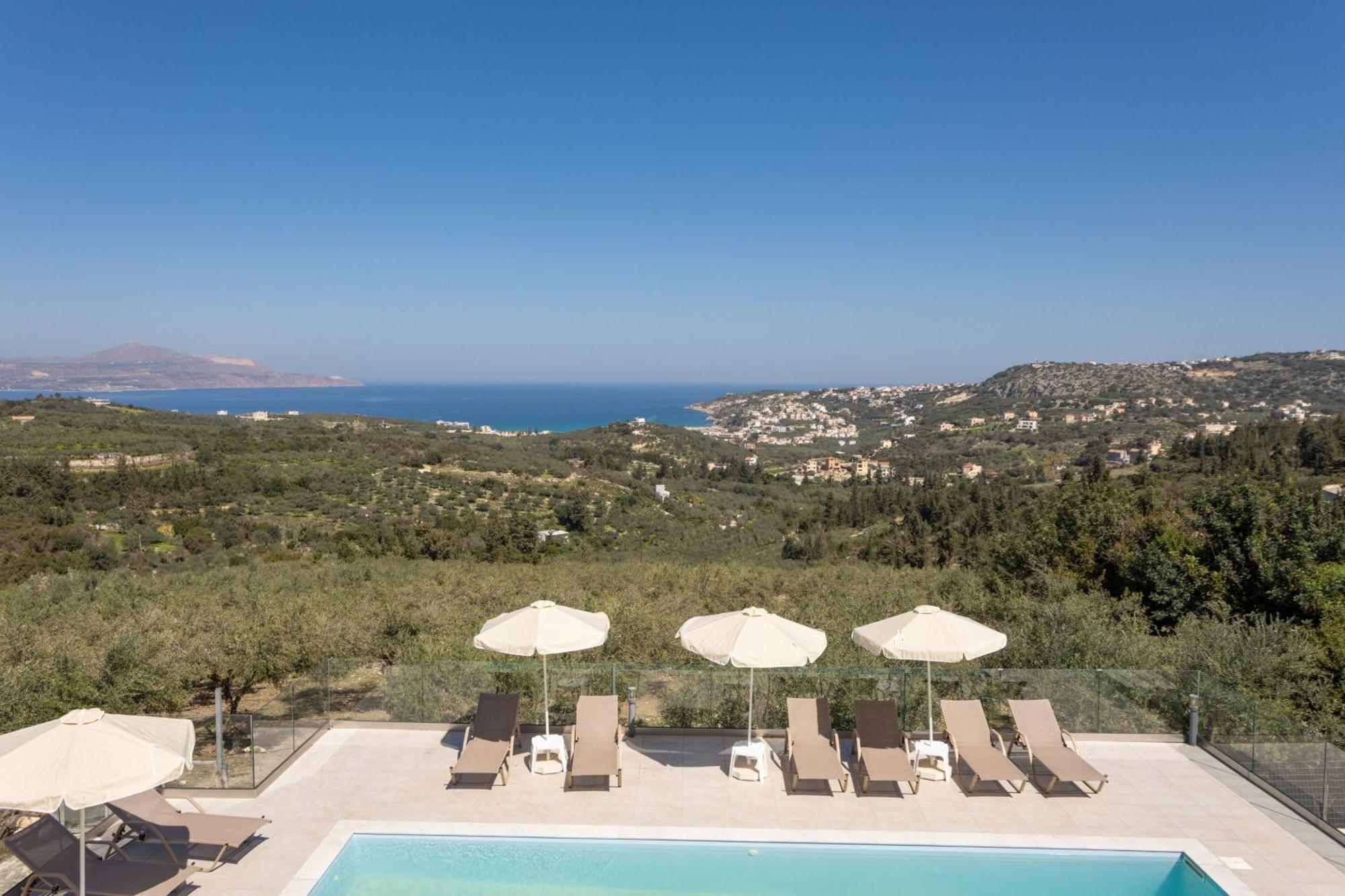 Villa Konstantinos Hilltop Vineyard Escape 阿尔米里达 外观 照片