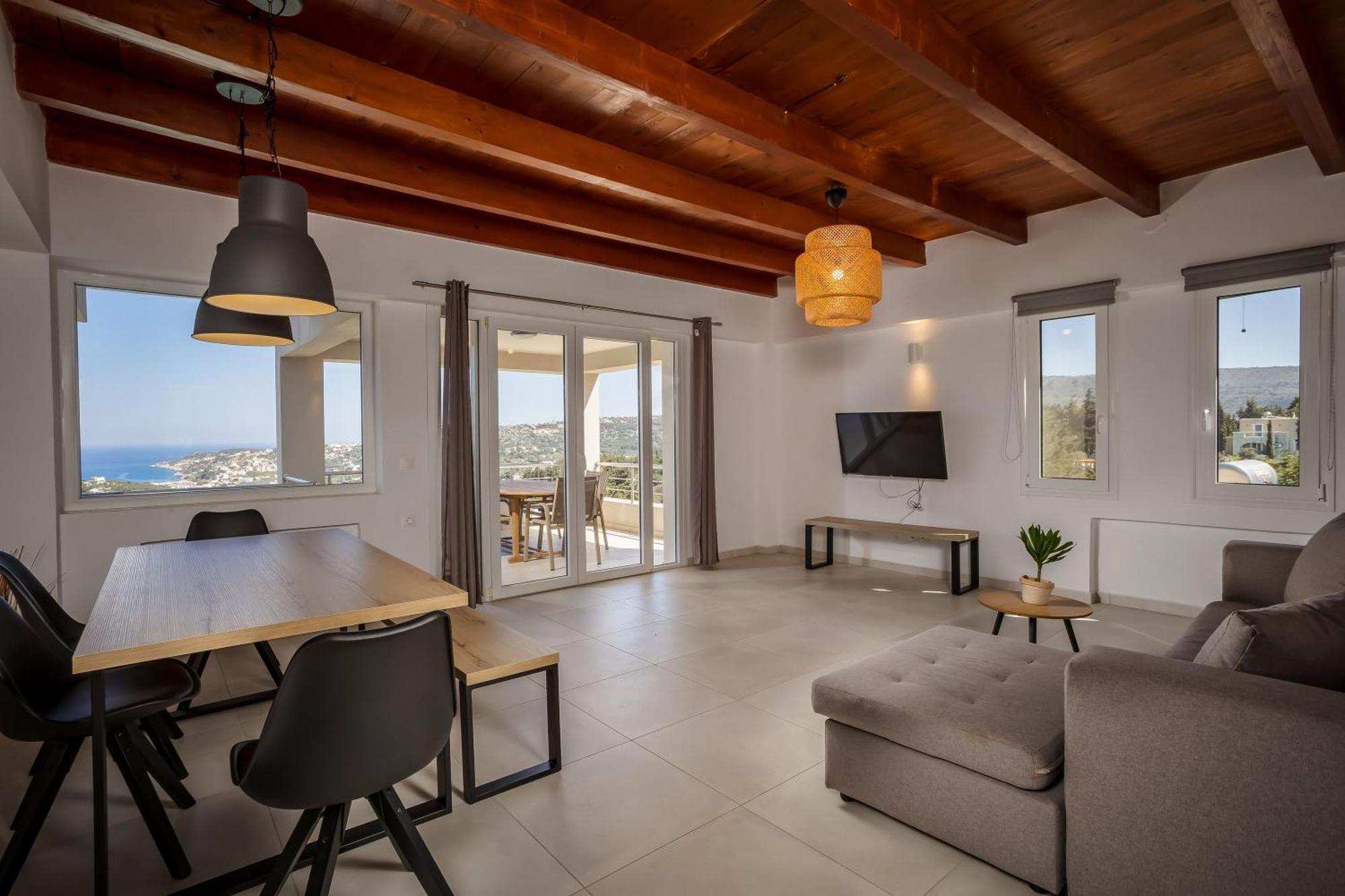 Villa Konstantinos Hilltop Vineyard Escape 阿尔米里达 外观 照片