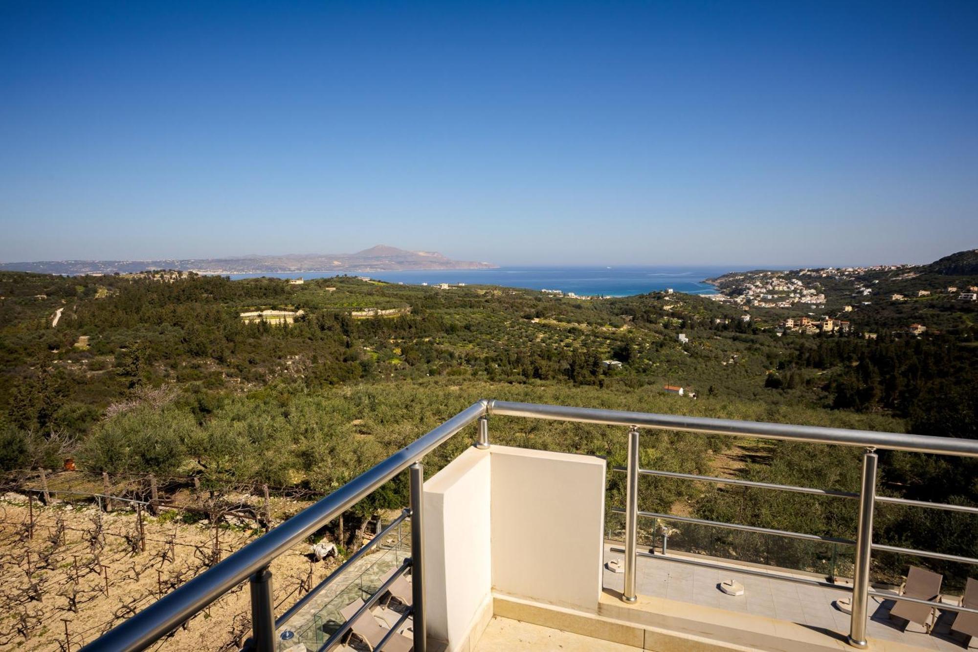 Villa Konstantinos Hilltop Vineyard Escape 阿尔米里达 外观 照片